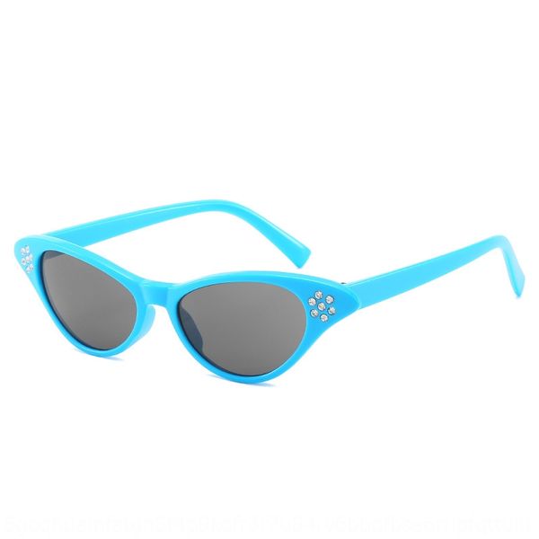

2020 cat's diamond glasses eye small frame plain mirror tiktok versatile personalized decorative diamond glasses frame, Silver