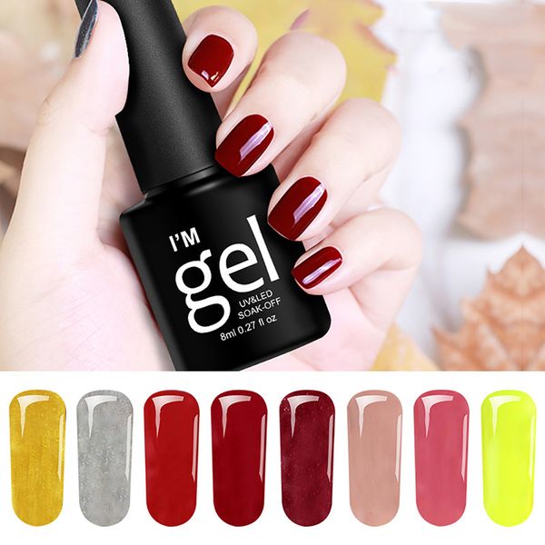 

nail gel nail polish quick dry ptherapy polish gel art accessories, Red;pink