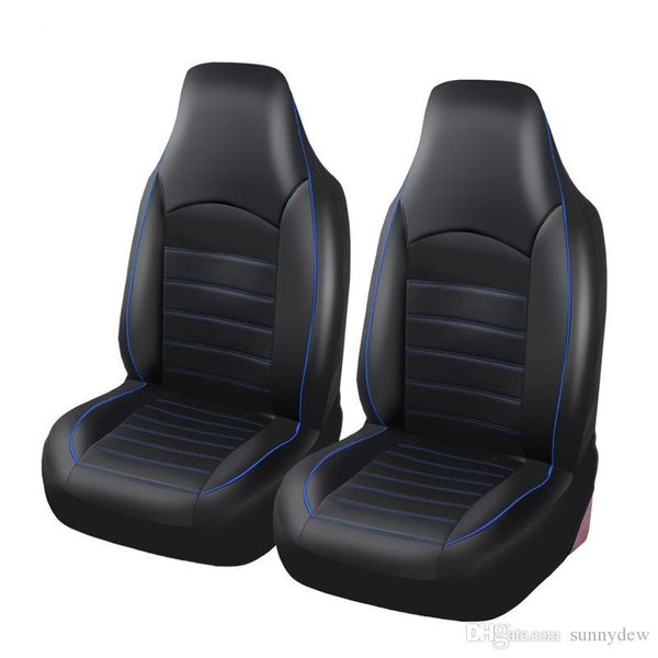 

universal car seat covers siamese pu leather double front cover fittings sedans auto interior accessories f-25
