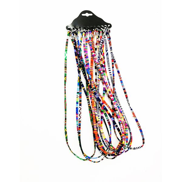 

fashion retro colorful women eyeglass strap sunglasses cotton neck string cord retainer eyewear lanyard holder 12pcs/lot, Silver