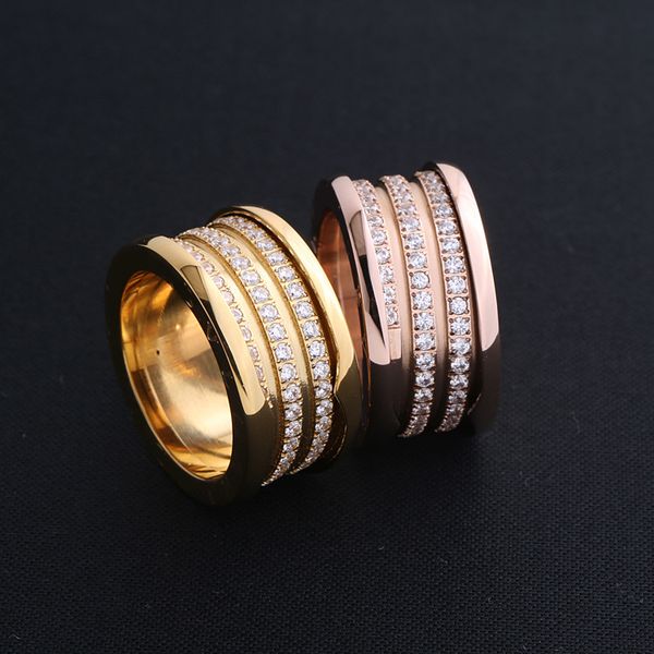 

luxury designer jewelry women rings stainless steel screw diamond ring engagement rings for women, Silver
