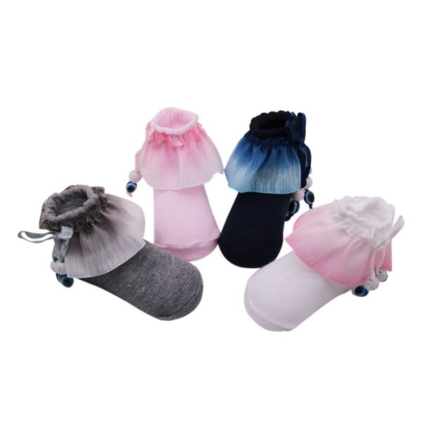 

pretty princess supplies babys girl patchwork cotton casual mesh bow socks princess party socks babys girl autumn winter sock, Pink;yellow