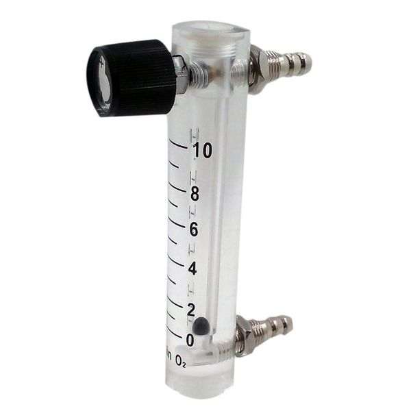 

0-10lpm flow meter for gas air oxygen with metal value