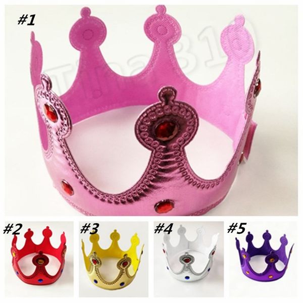 Bonito Crown Headwear Crown Bright Rei Rainha Princesa Head Head Head Festa Ajustável Crianças Adult Party Party Party Festa Suprestado2G5064