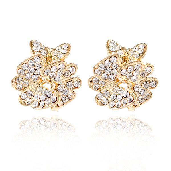 

fashion-creative fashion earrings bow earrings new full drill earrings, Golden