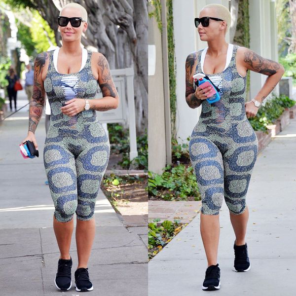 

женский спортивный комбинезон сексуальный большой спинки змеиный ожог выдалбливают bodycon wear горячий летний комбинезон одежда nb-1225, Black;white