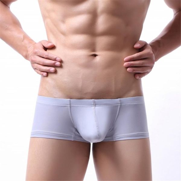 

underpants ice silk underwear men boxer shorts homme male comfortable men's boxers breathable panties cueca masculina 2021, Black;white