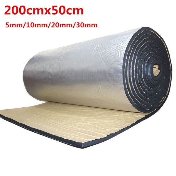 

200cmx50cm 5mm/10mm/20mm/30mm car truck firewall heat sound deadener noise insulation matcar heat sound thermal proof pad