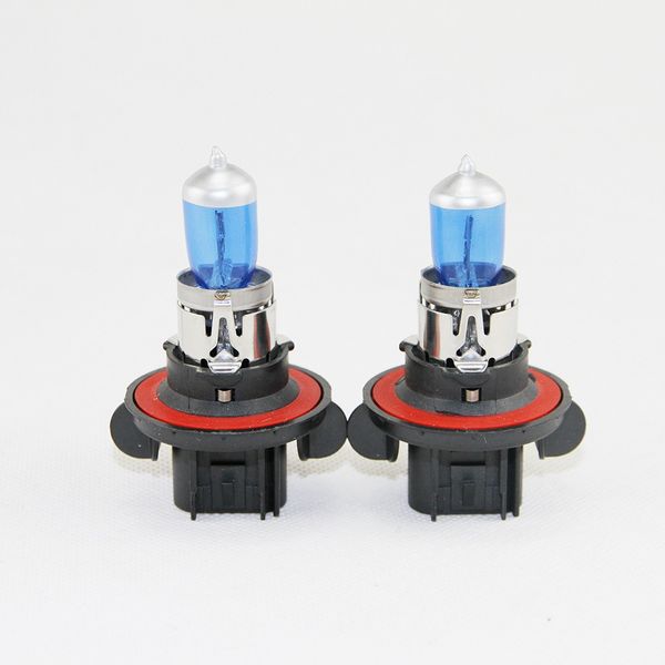 

10pcs h13 9008 p26.4t halogen headlight bulbs 65/55w high/low beams car headlights lamp for ford for mazda car light source ing