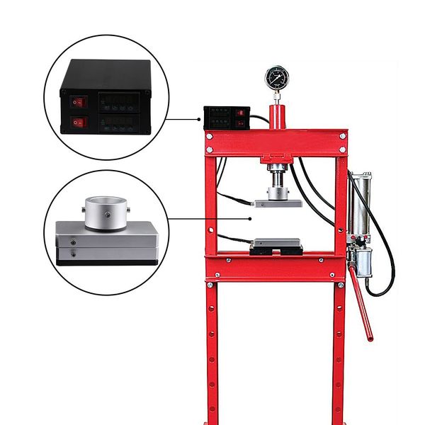 

4x7 inch diy 6061 electric ltq rosin press plates with pid controller rod cord for manual hydraulic heat press machine dabpress tech