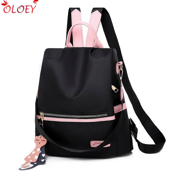 

2019 new women backpack anti-theft rucksack travel female nylon backpacks big college preppy school bags girls high quality