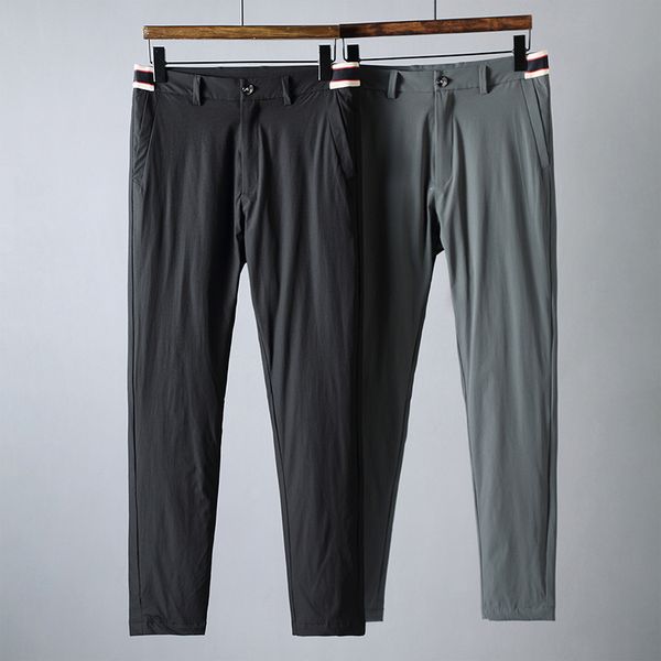 

jsbd-30 Â° anti-cold thermostats keep warm 90% white down men's straight down trousers thickened cotton trousers, Black