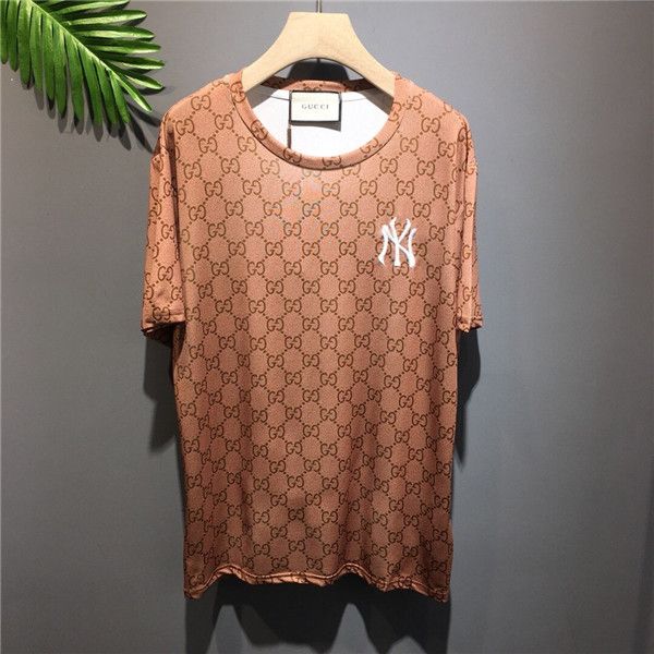 

20fw summer luxury guqi*ny tshirts for men women fashion letters printing t shirt mens tee italy brands short sleeve shirt 2.12, Gray;blue