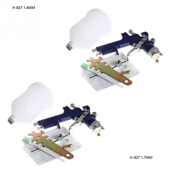 

1 set 1.4/1.7mm nozzle 600ml gravity type pneumatic spray gun for car painting