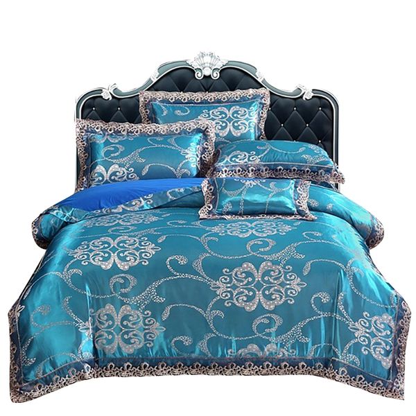 

nordic style silk комплект постельных принадлежностей  size пододеяльник комплекты высокого класса solid color bed set 2pcs / 3шт / 4шт