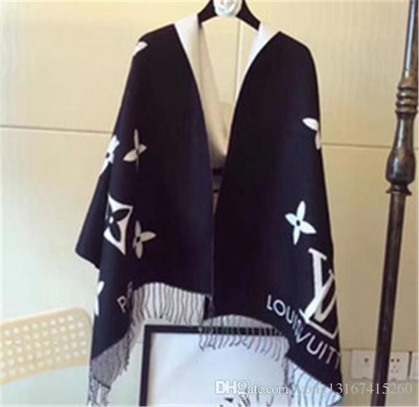 

Зимний дизайнерский кашемировый шарф Пашмина для женщин и мужчин Мода двойная од