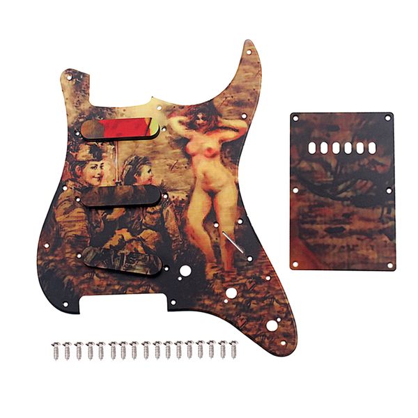 

set of 1 guitar plate and pickguard retro pickguard sss 11 fori retro guitar