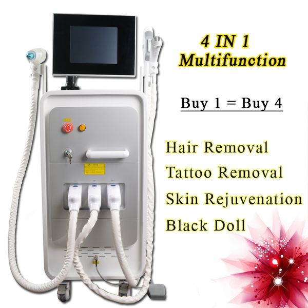 

ipl beauty equipment permanent hair removal q switched nd yag laser tattoo removal machine 2017 selling used spa equipment, Black
