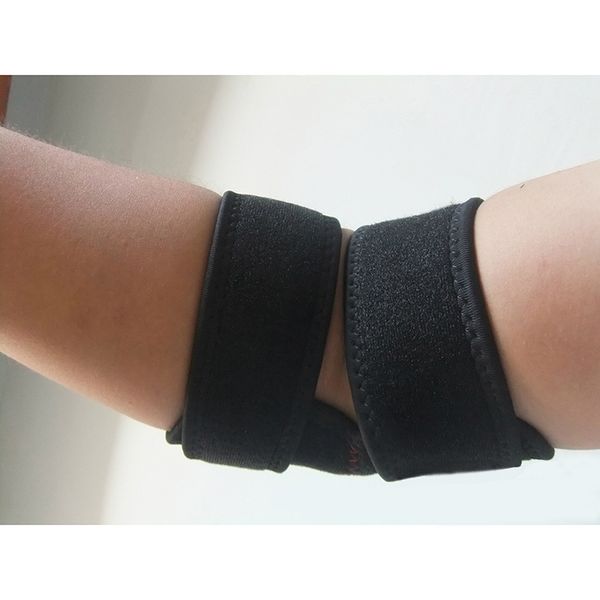 

basketball exercise protector elbow pads sport elbow guard sport gym tennis sports safety adjustable support, Black;gray