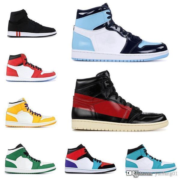

1 og men basketball shoes high chicago hare pine green barons triple black white gold r sneakers 1s sport shoes