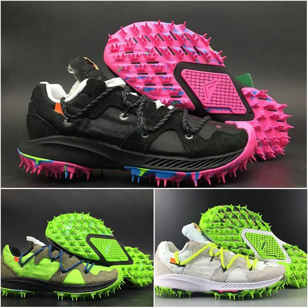 

2019 new zoom terra kiger 5 athlete in progress black pink white electric green men women running shoes sport sneakers chaussures size 36-45