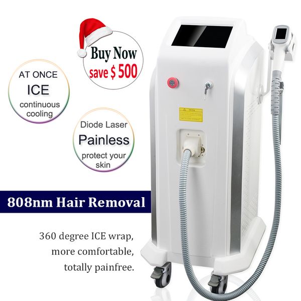

808nm diode laser for hair removal equipment 15*20mm spot 808nm laser diode hair removal machines on sale, Black