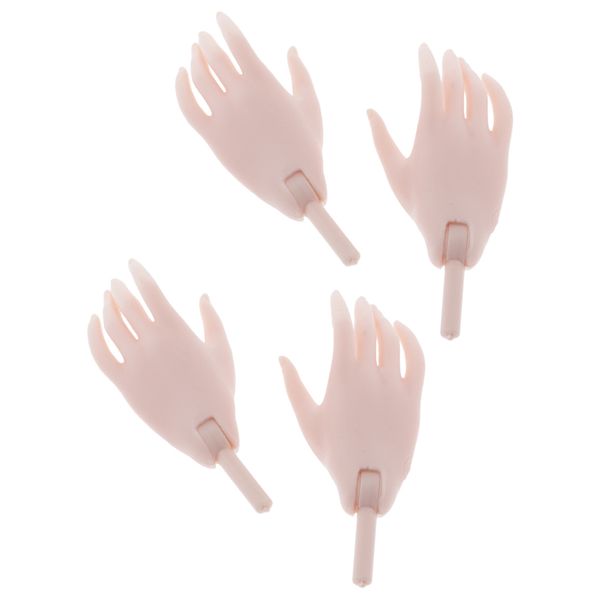 

2 pairs flexible jointed hands doll body accessory for 1/4 bjd sd dolls