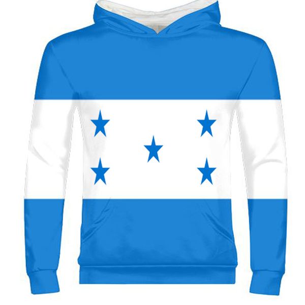 

honduras male youth custom made name number zipper sweatshirt nation flags country print p honduran spanish boy clothes, Black