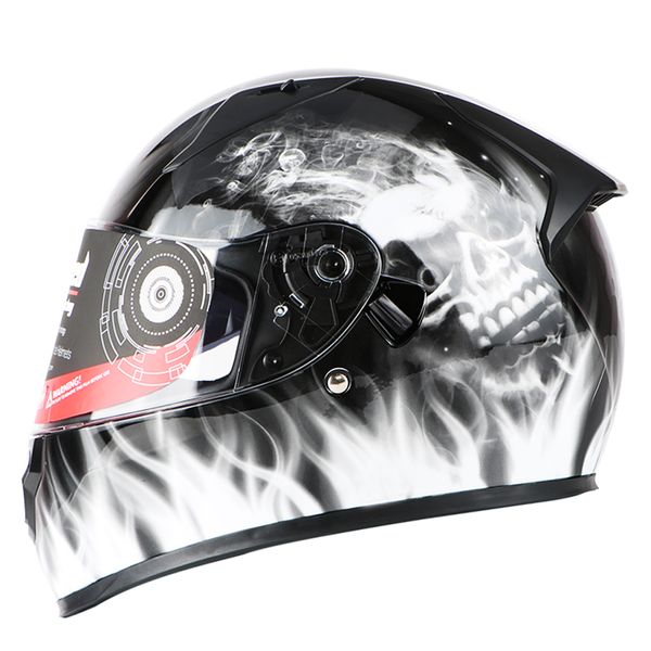 

tanked racing motorcycle full face helmet dual lens anti-fog motorbike motorcross racing helmet casco capacete protective ece