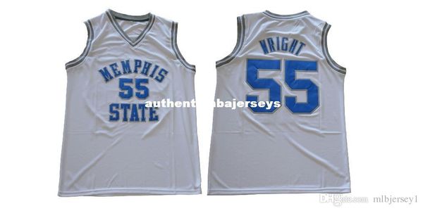 

55 lorenzen wright state men's jersey,100% stitched basketball jersey xs-6xl vest jerseys, Black;blue