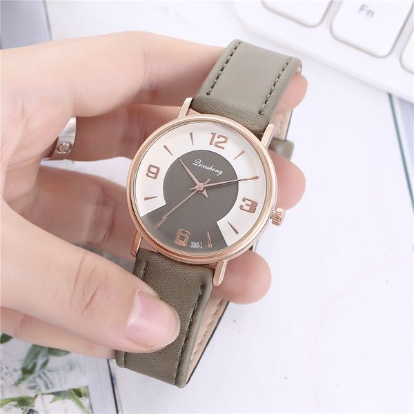 

2019 selling ladies characteristic locomotive dial fashion helt watch zegarek damski felogio dropship b4, Slivery;brown