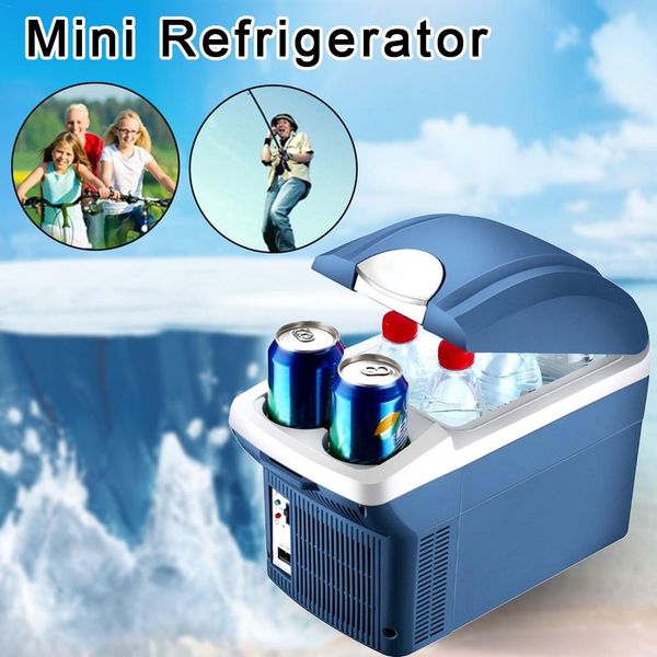 

8l mini portable cooling warming refrigerators er insulation box dual use cooler warmer for auto car outdoor picnic