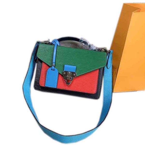 

designer luxury women's handbag purse personality shoulder bag leather fashion designer bag, mix and match color small square series, w