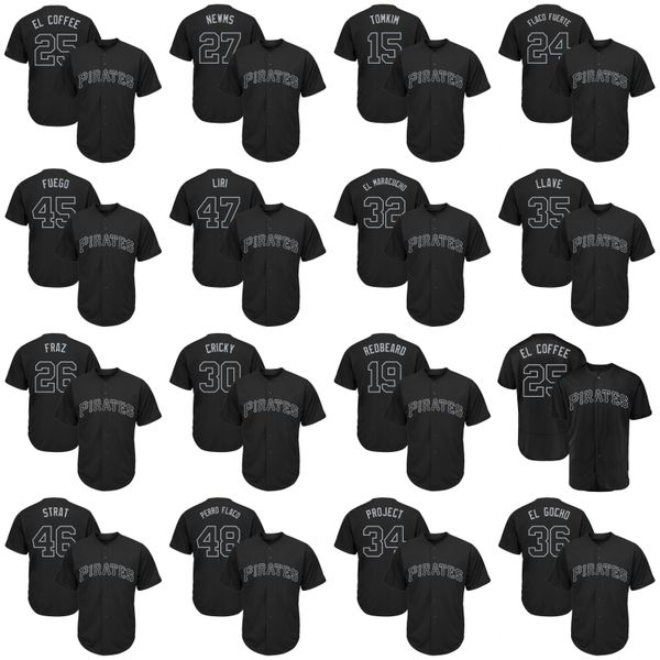 

15 Pablo Reyes TOMKIM Pittsburgh 2019 Players Weekend Pirates Kevin Newman NEWMSKyle Crick CRICKY Elias Diaz EL MARACUCHO Baseball Jersey