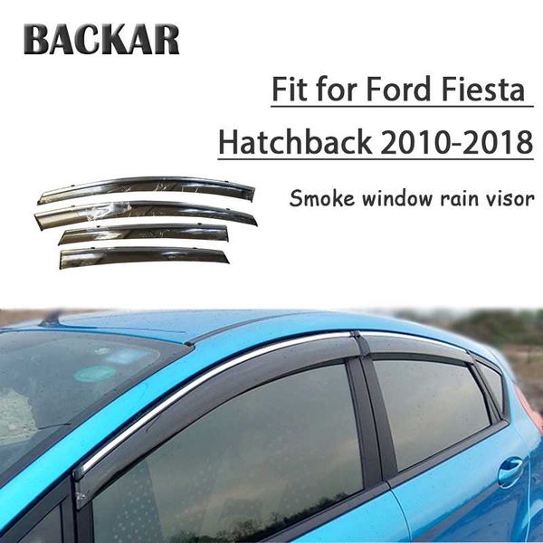 

backar авто автомобиль windows дождь ветер вс щит отражатель visor обрезка для ford fiesta hatchback 2010-2018 все аксессуары погода