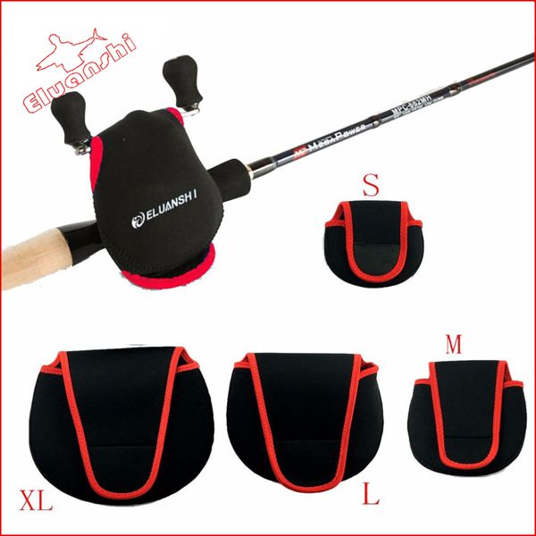 

protect spinning reel bag cover case pouch pocket box for fish lure carp nylon neoprene fishing red genuine eluanshi