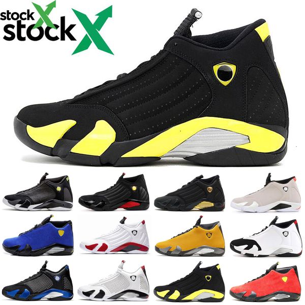 

14 14s basketball shoes for men university gold varsity royal candy cane desert sand thunder xiv sports man trainers sneakers sports shoes, Black