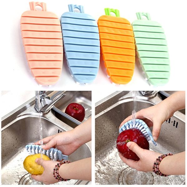 

vegetable cleaning brush fruit does not hurt potato radish kitchen gadgets fruit vegetable tools