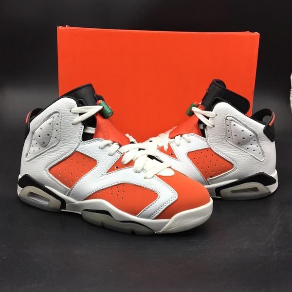 

New Gatorade Basketball Shoes 6 6s Mens White Orange Fashion Outdoor Sports Sneakers Comfortable Designer Shoes High Quality