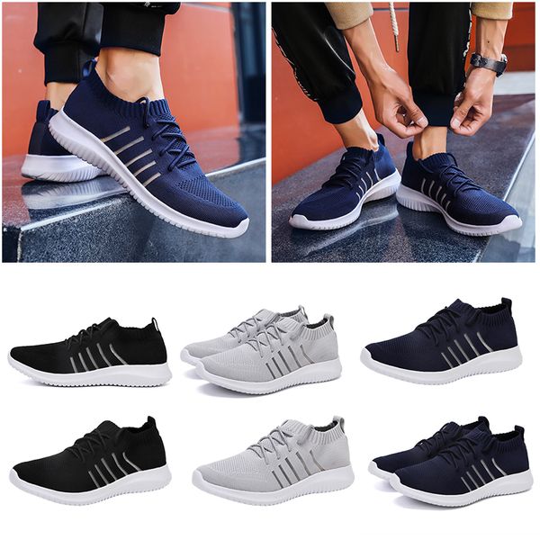 

2020 for men running shoes triple black blue grey full net mesh comfortable breathable trainers sports designer sneakers 39-45, White;red