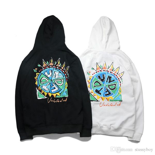 

undefeated mens hoodie jacket designer graffiti print sweashirt hoodie hip hop fashion men women long sleeve gray black