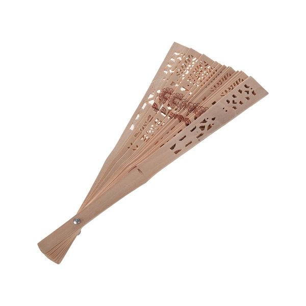 

folding wooden carved sunflower print fragrant hand fan other home decor