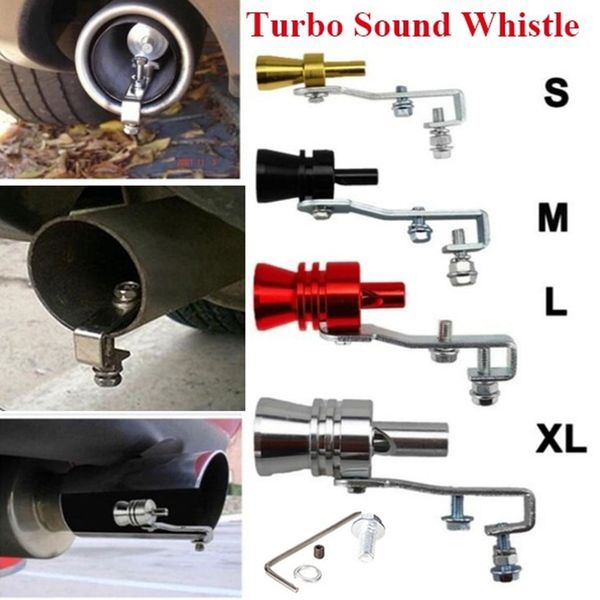 

universal simulator whistler exhaust fake turbo whistle pipe sound muffler blow off car styling tunning s/m/l/xl