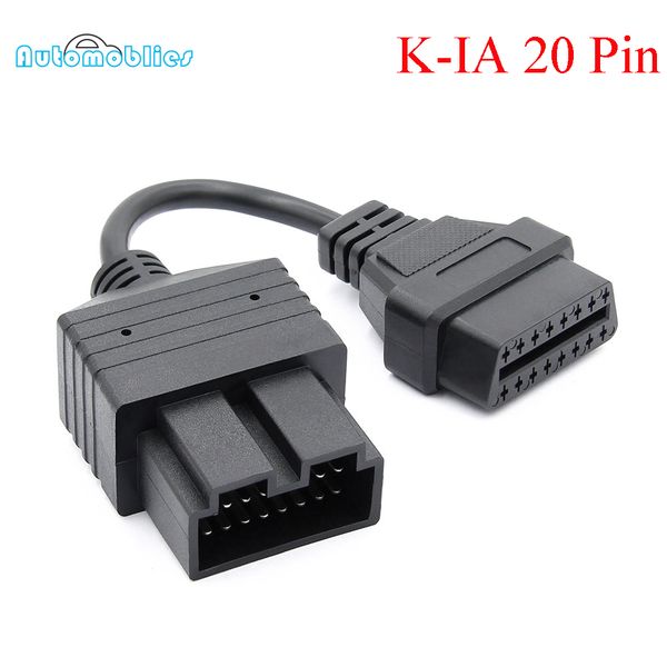 

2019 for kia sportage diagnostic cable obd 20 pin to obd 2 16pin car diagnostics adapter 20 pin for kia 20pin obd2 car connector