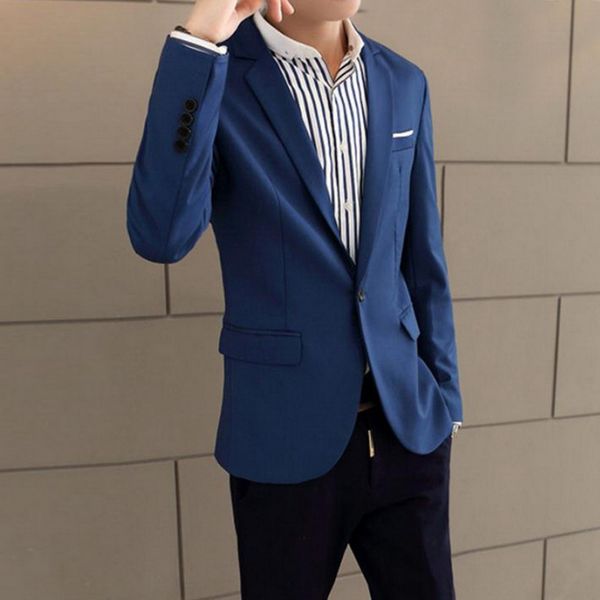 

shujin men slim fit social blazer spring autumn fashion solid mens wedding dress coat casual size business male suit jacket, White;black