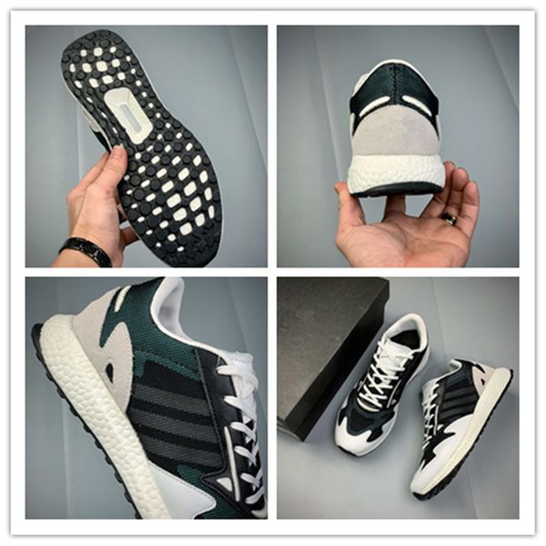 

mesh suede and polished leather stitching design with grey suede trimmed side lining silver reflective signature striped casual shoes11, Black