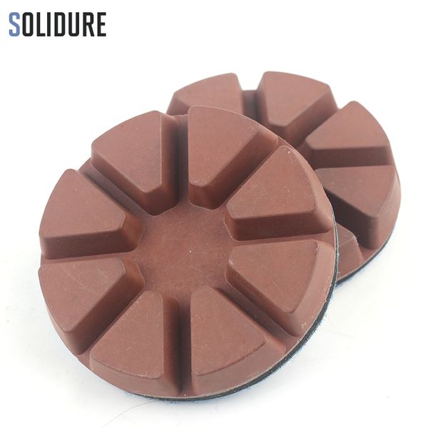

9pcs 3 inch floor polishing pad copper bond diamond concrete wet polishing pad for stone concrete floor