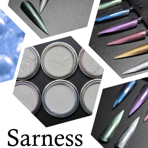 

sarness glitter mix nail decorations dipping shimmer dust colorful pigment rubbing pearl glitter for nail art, Silver;gold