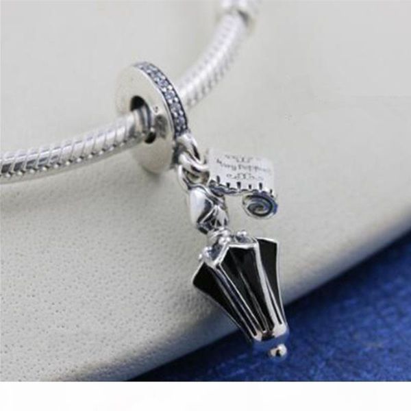 

new 2018 winter 925 sterling silver umbrella charm bead fits european pandora jewelry bracelets necklaces & pendants, Black