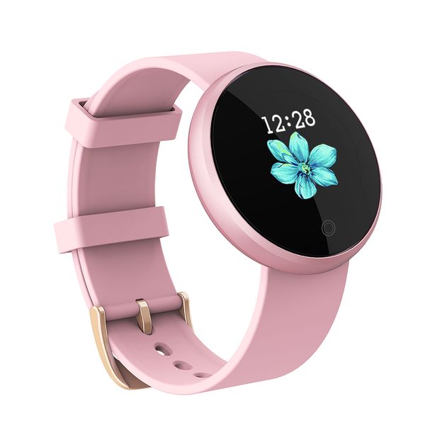

karuno b36 smart horloge vrouwen digitale horloges vrouwelijke periode herinnering heartrate waterdichte horloges colories stap, Slivery;brown